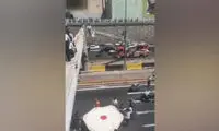 ویدئویی از خودکشی ناکام روی پل پیروزی