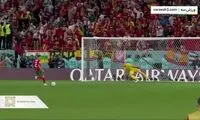 پنالتی سرنوشت‌ساز حکیمی و شادی گل جنجالی‌اش