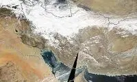 عکس جالب ناسا از وضعیت آب و هوای کشور 