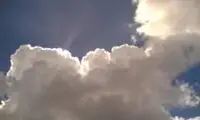 شباهت جالب یک ابر به شکل سیمرغ در آسمان تهران