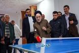 تصاویر تازه از پینگ‌پنگ بازی کردن محمد خاتمی