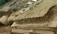 قصر 250 ساله بعد از زلزله از زیر خاک بیرون آمد