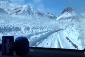 برف یک‌متری در ارتفاعات استان کرمان