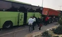 تصادف اتوبوس زائران کربلا با ۴۲ مصدوم 