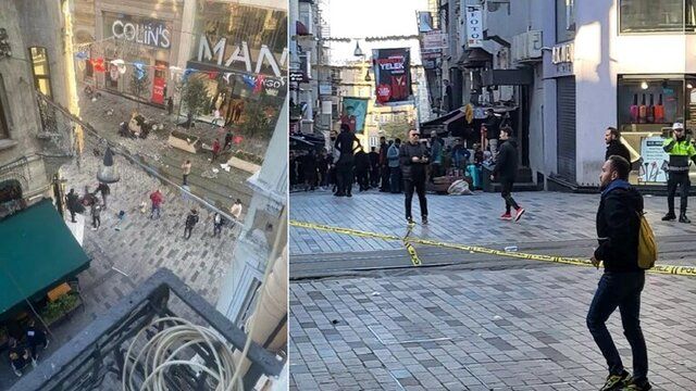 فرار مردم بعد از انفجار مهیب در استانبول