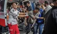 لحظه هولناک بمباران یک آمبولانس در نوار غزه