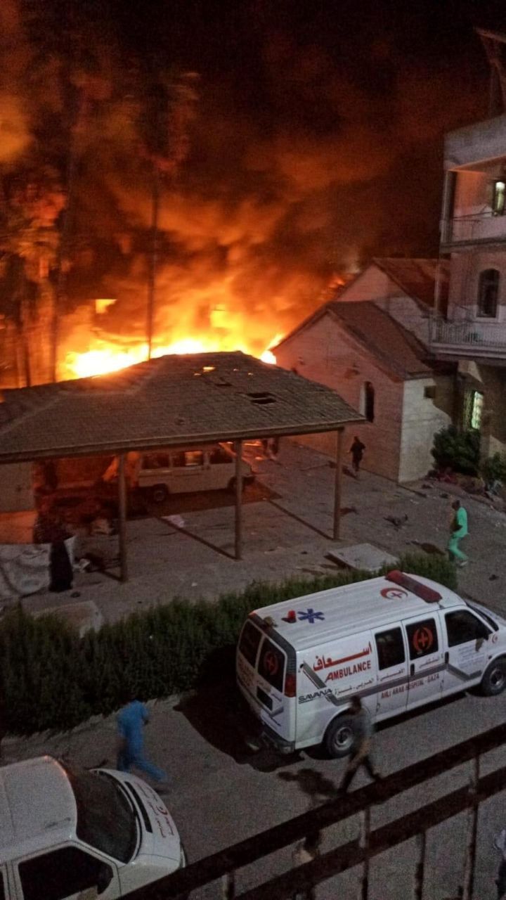 بمباران بی‌رحمانه یک بیمارستان در غزه