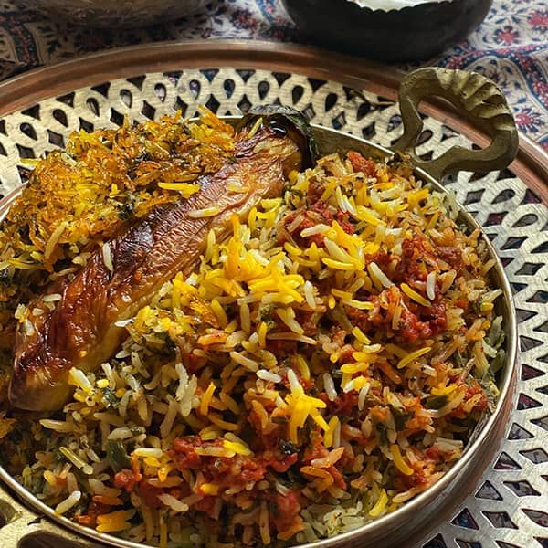 طرز تهیه سبزی پلوی دامغانی، لذیذ و مجلسی 