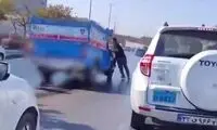 حرکت عجیب راننده نیسان پس از تصادف در مشهد!