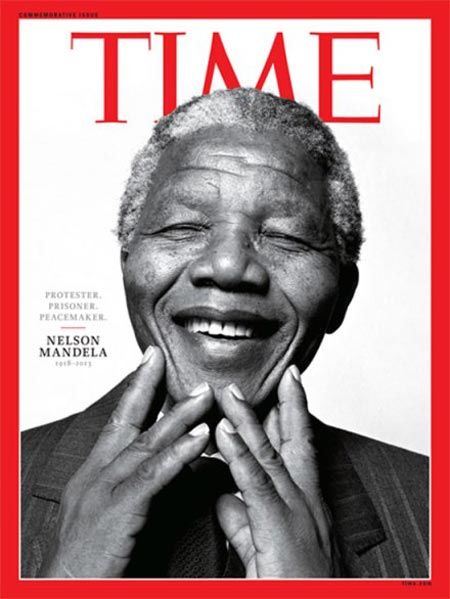 عکس: ویژه نامه تایم برای مرگ ماندلا