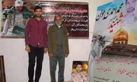 عکس: طارمی در خانه شهید مدافع حرم