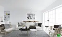 رنگ سفید در دکوراسیونی با سبک اسکاندیناوی