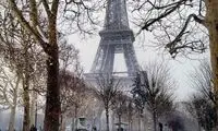 تصاویری زیبا از پاریس برفی