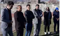 وریا در تمرینات تیم فوتبال بانوان آذرخش