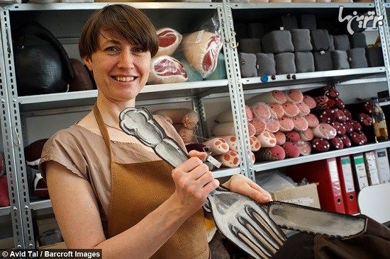 فروش کوسن‌های گوشتی در قصابی برلین