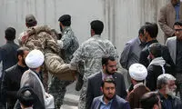 عکس: بیهوشی تکاور در تشییع فرمانده