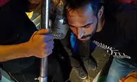 فرو رفتن میله چوب لباسی در سرِ جوان تهرانی
