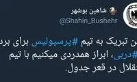 دلداری شاهین بوشهر به استقلال پس از باخت!