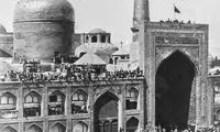 عزاداری بر بام حرم امام رضا (ع) در 138 سال پیش