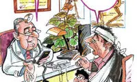 کارتون: نسخه غیرکاغذی برخی پزشکان!