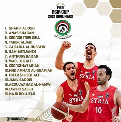 بسکتبال کاپ آسیا؛ اسامی بازیکنان حریف ایران