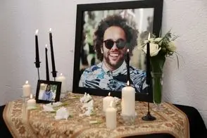 حضور بازیگران مشهور در مراسم یکی از جانباختگان دی ماه