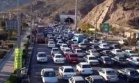 ترافیک سنگین در محورهای منتهی به شمال
