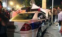 عکس: تصادف شدید پژو 206 با خودرو پلیس