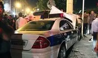 عکس: تصادف شدید پژو 206 با خودرو پلیس