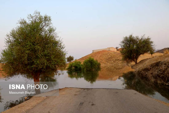 به زیر آب رفتن دو روستا بعد از آبگیری سد «گتوند»