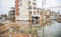 تصاویری از آبگرفتگی معابر در کیانشهرِ اهواز
