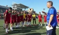 تمرین تیم ملی با حضور تماشاگران در بیروت
