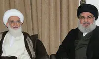 دیدار نصرالله با آیت الله نوری همدانی در لبنان