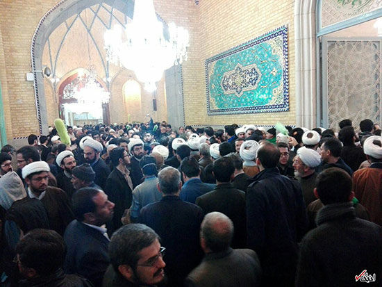 ازدحام در قم در مراسم بزرگداشت آیت الله هاشمی