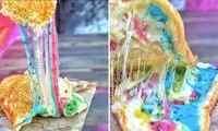 ساندویچ رنگین کمانی! +عکس