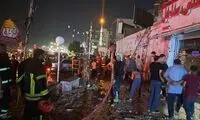 ویدیویی از آتش سوزی شدید در بازار بندرعباس 