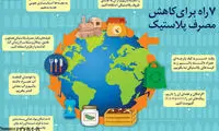اینفوگرافی: ۷ راه برای کاهش مصرف پلاستیک