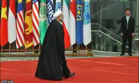 عکس: حسن روحانی در اجلاس سیکا