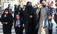 تصویری به جا مانده از راهپیمایی ۲۲ بهمن
