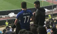 عمر خربین در استادیوم آزادی