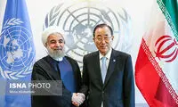 دیدار روحانی با بان کی مون