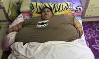 زنی که 500 کیلوگرم وزن دارد!