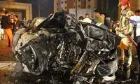متلاشی شدن BMW پس از برخورد با ستونهای پل