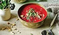 سوپ لبو با طعم سیر و زنجبیل