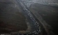 تصاویر هوایی از مرز شلمچه