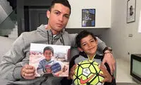 اقدام بشر دوستانه رونالدو و پسرش +عکس