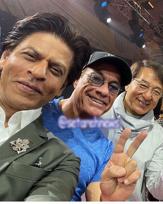 شاهرخ خان، ون‌دام و جکی چان در یک قاب