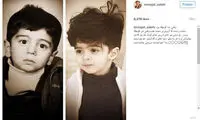 شباهت مجید صالحی و پسرش در کودکی
