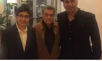 حمید فرخ نژاد در کنار بهروز وثوقی