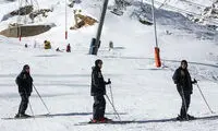 زنان گشت ارشاد در پیست اسکی +عکس